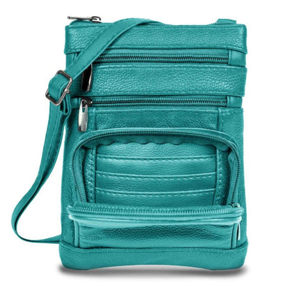 Women's Wallet – Genuine Leather, Multi Pocket, Adjustable Strap – detail view 9