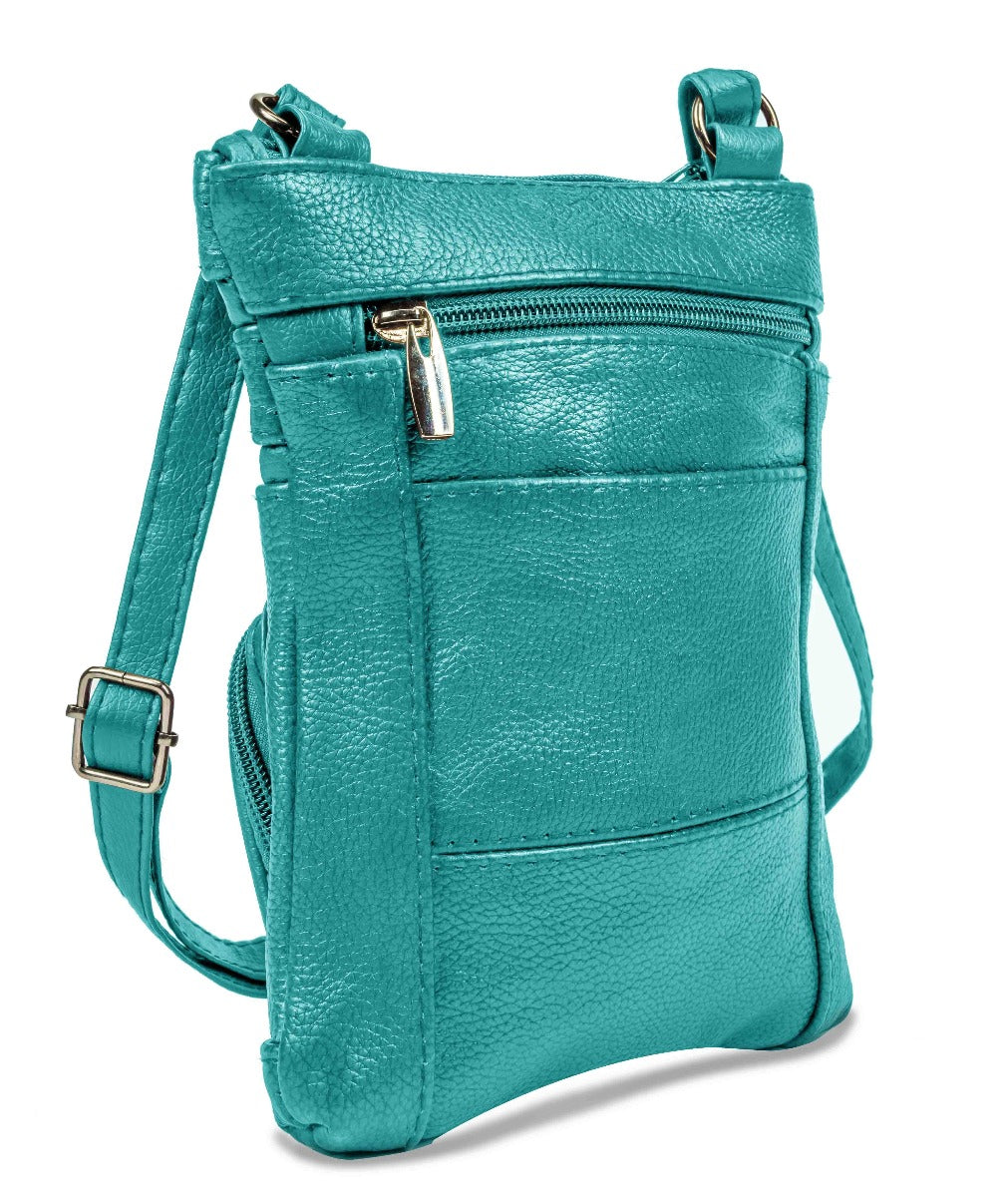 Women's Wallet – Genuine Leather, Multi Pocket, Adjustable Strap – detail view 99