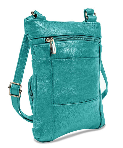 Women's Wallet – Genuine Leather, Multi Pocket, Adjustable Strap – detail view 99