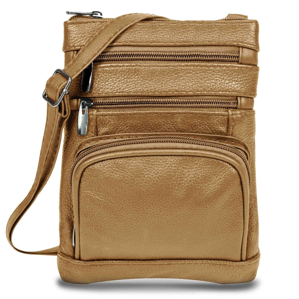 Women's Wallet – Genuine Leather, Multi Pocket, Adjustable Strap – detail view 2