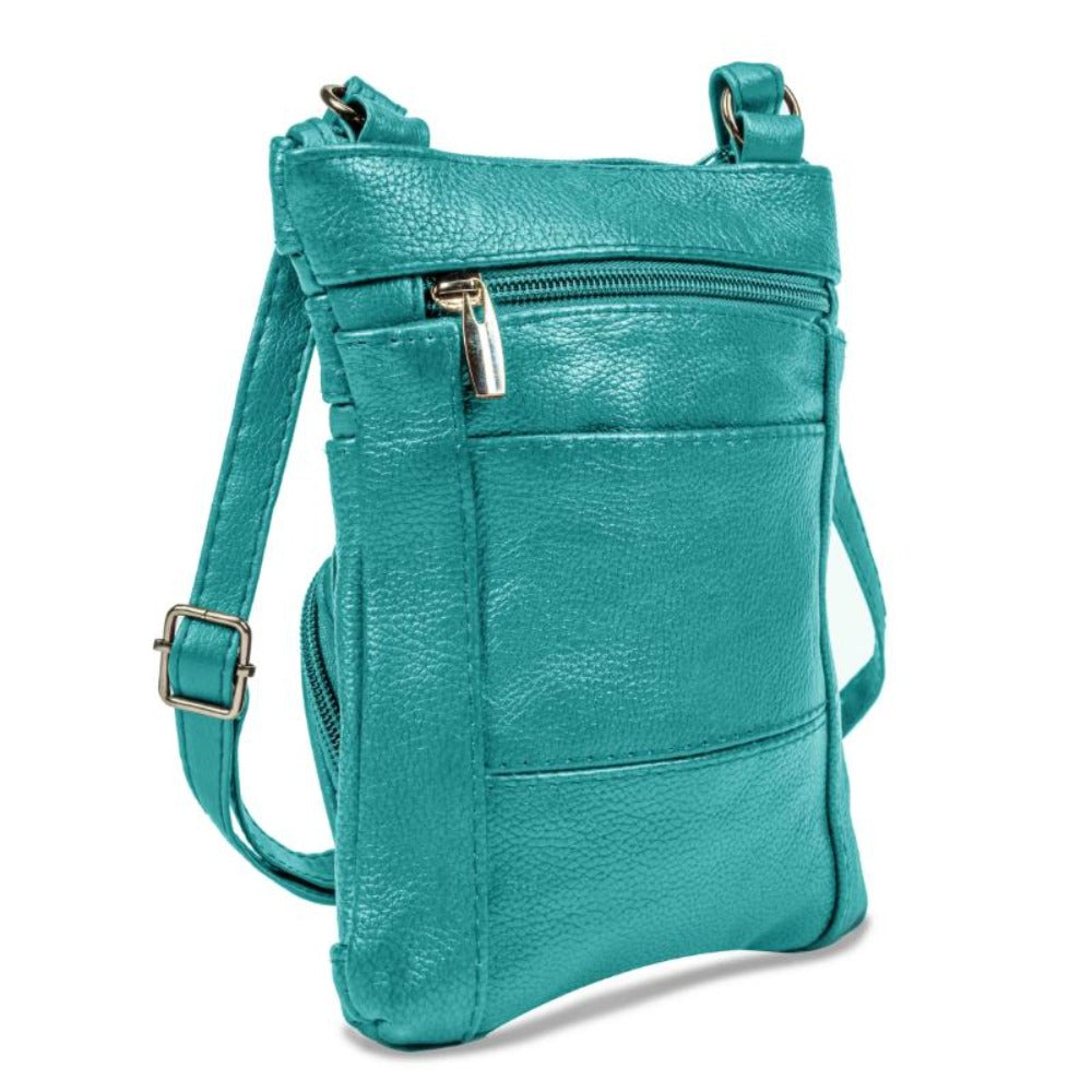 Women's Wallet – Genuine Leather, Multi Pocket, Adjustable Strap – detail view 3