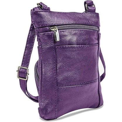 Women's Wallet – Genuine Leather, Multi Pocket, Adjustable Strap – detail view 44