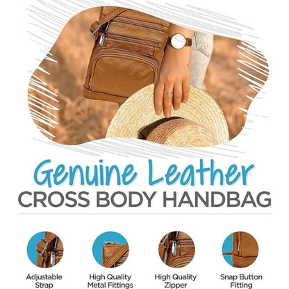 Women's Wallet – Genuine Leather, Multi Pocket, Adjustable Strap – detail view 50