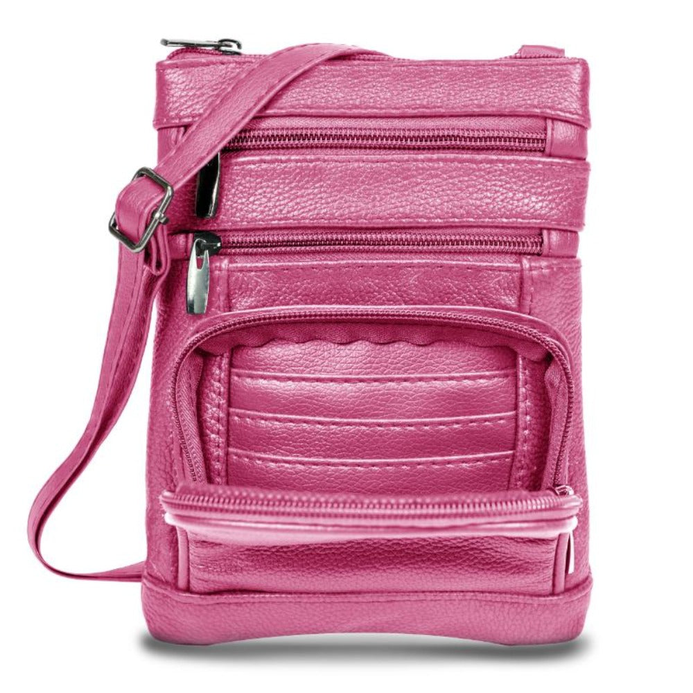 Women's Wallet – Genuine Leather, Multi Pocket, Adjustable Strap – detail view 58