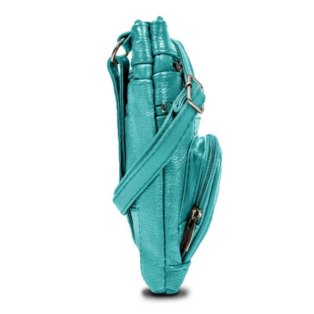 Women's Wallet – Genuine Leather, Multi Pocket, Adjustable Strap – detail view 7