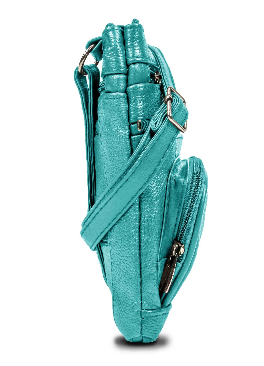 Women's Wallet – Genuine Leather, Multi Pocket, Adjustable Strap – detail view 98