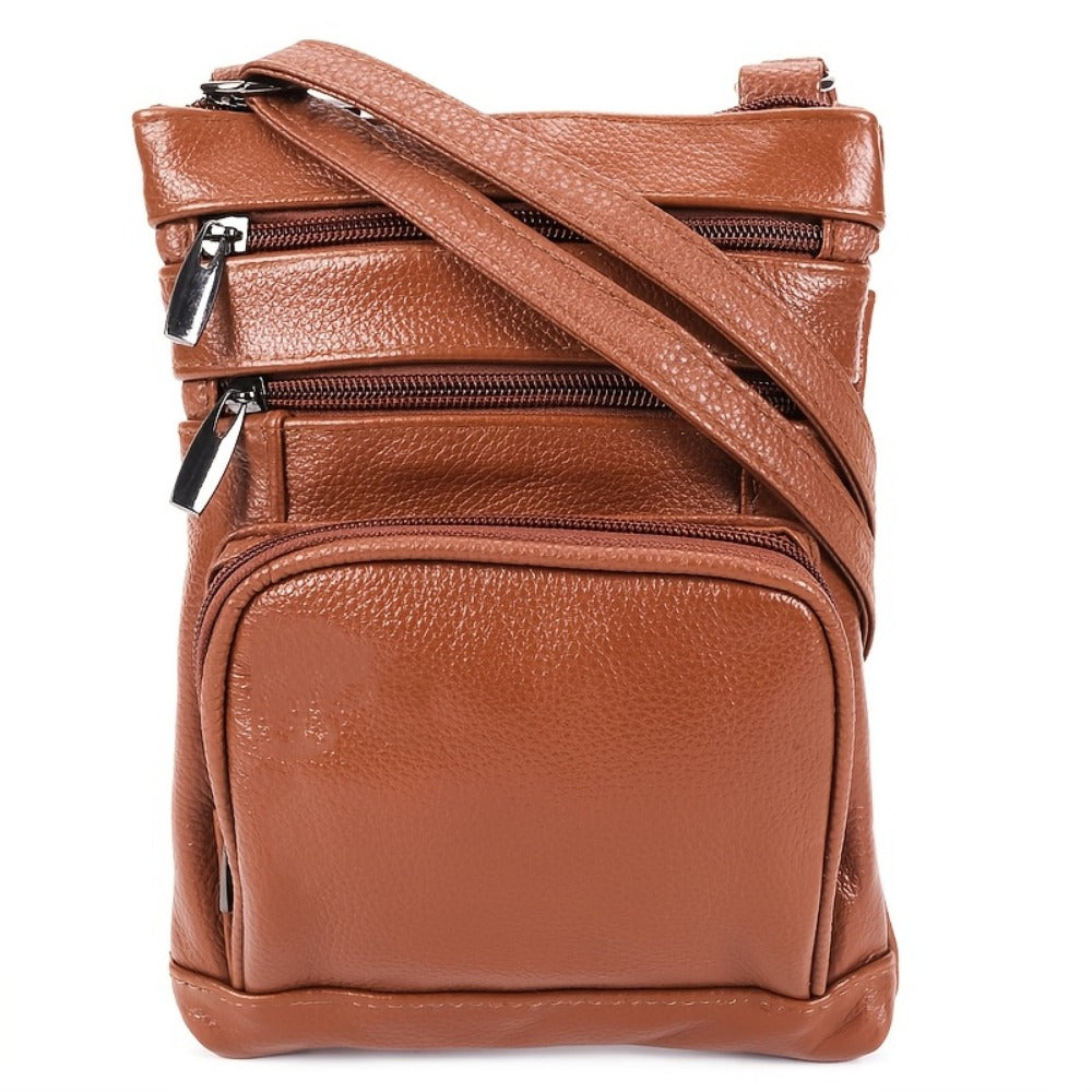 Women's Wallet – Genuine Leather, Adjustable Strap – front view