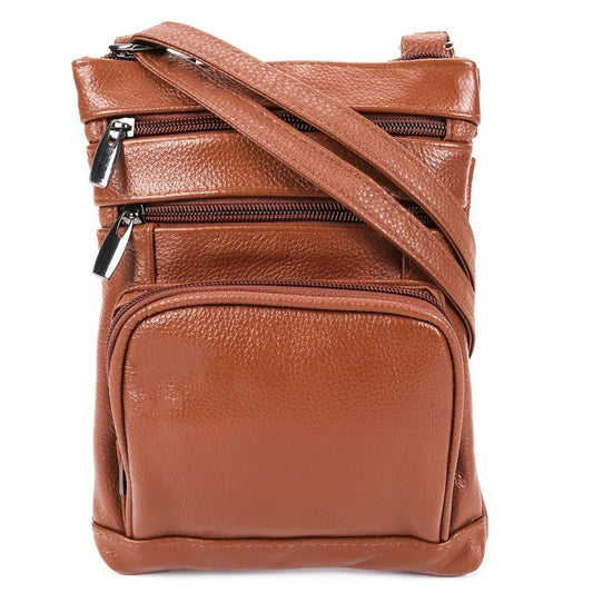Women's Wallet – Genuine Leather, Adjustable Strap – front view