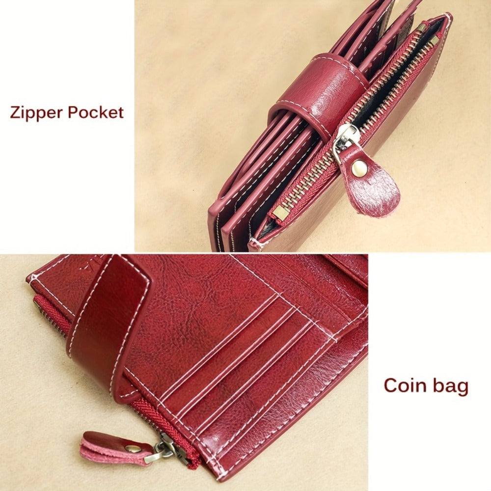 Women's Wallet – Genuine Leather, RFID Blocking – detail view 12