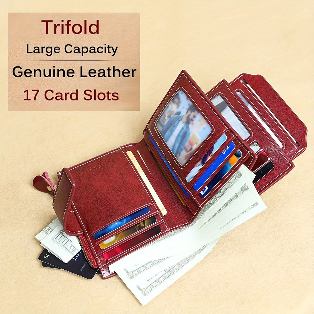 Women's Wallet – Genuine Leather, RFID Blocking – alternate view