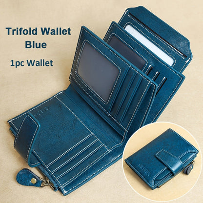 Women's Wallet – Genuine Leather, RFID Blocking – detail view 8