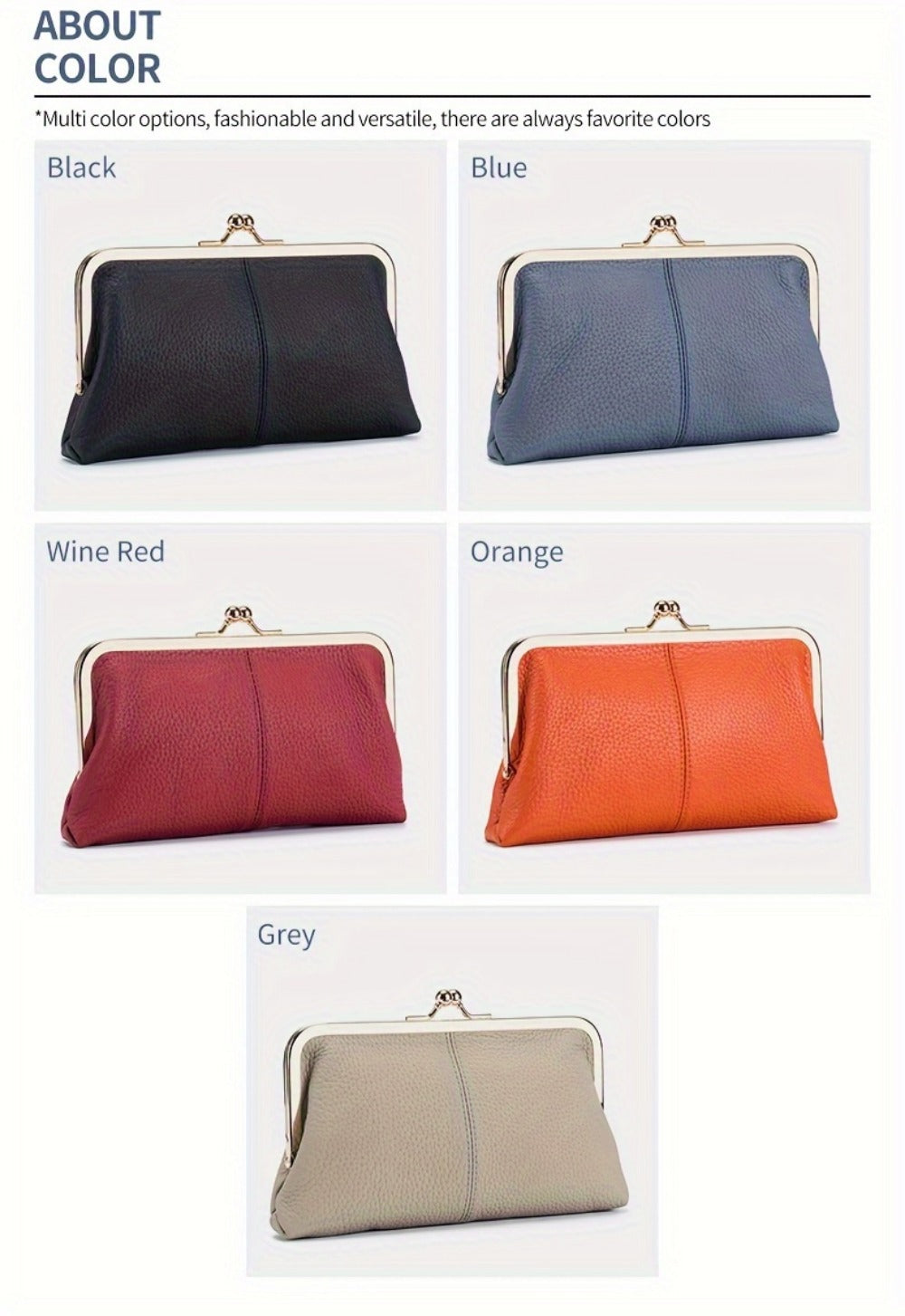 Women's Wallet – Genuine Leather, for Everyday Use – detail view 36