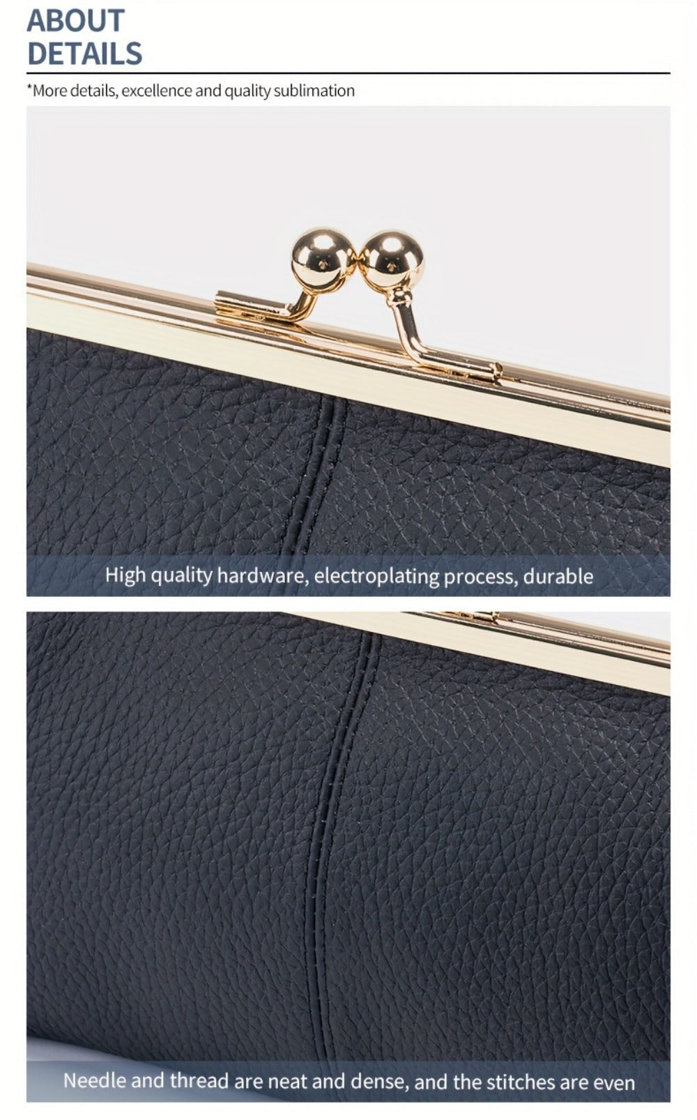 Women's Wallet – Genuine Leather, for Everyday Use – detail view 37