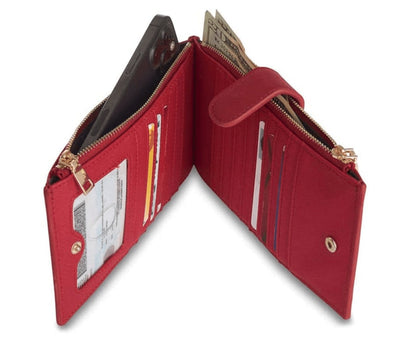 Women's Wallet – Genuine Leather, RFID Blocking, Clear – detail view 32