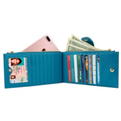 Women's Wallet – Genuine Leather, RFID Blocking, Clear – detail view 6