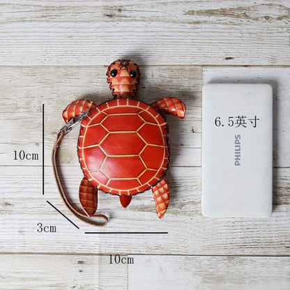 Women's Wallet – Handcrafted Retro Turtle Coin In – detail view 12