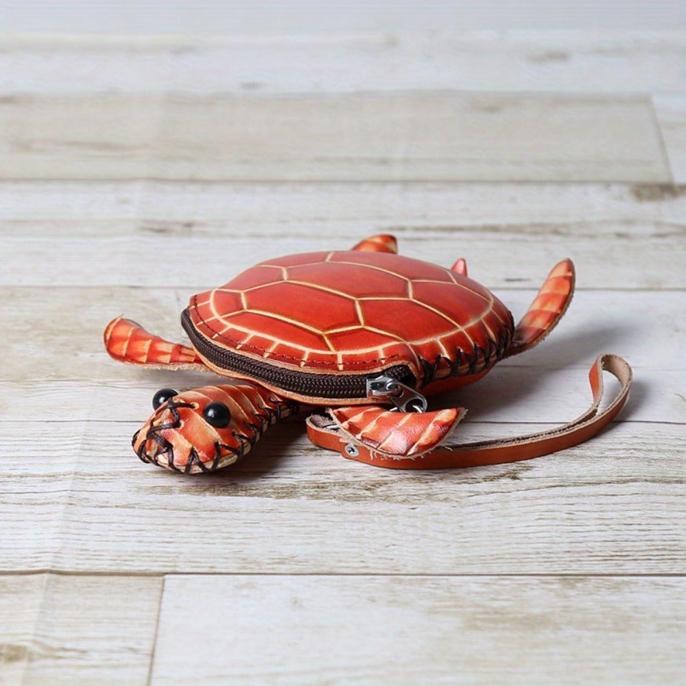 Women's Wallet – Handcrafted Retro Turtle Coin In – detail view 17