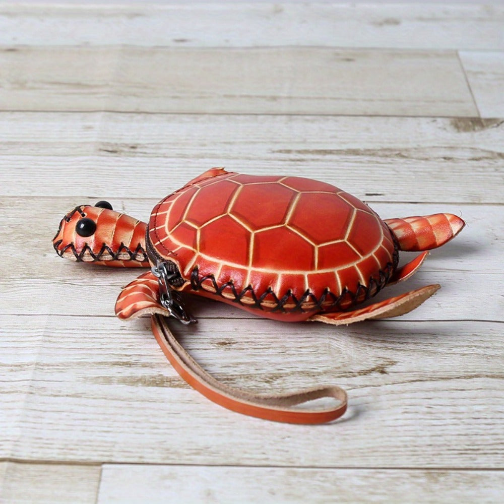 Women's Wallet – Handcrafted Retro Turtle Coin In – detail view 18