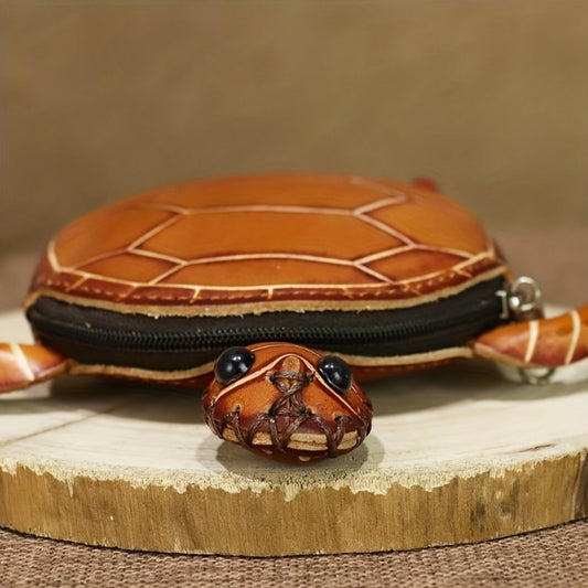 Women's Wallet – Handcrafted Retro Turtle Coin In – detail view 2
