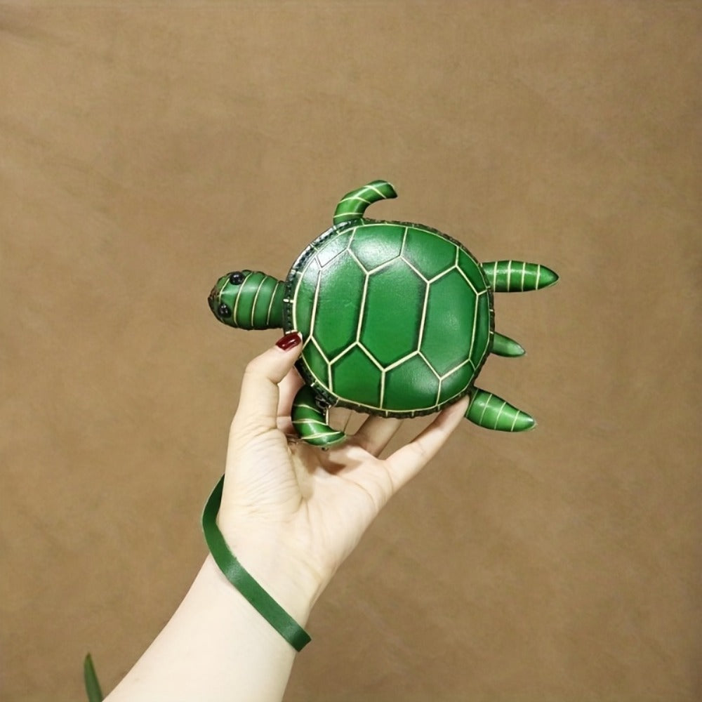 Women's Wallet – Handcrafted Retro Turtle Coin In – detail view 8