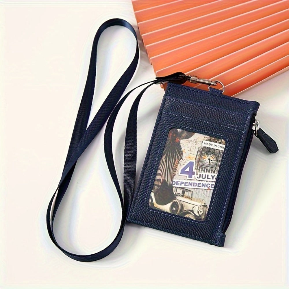 Women's Wallet – Lanyard Card Holder Faux Leather – detail view 3
