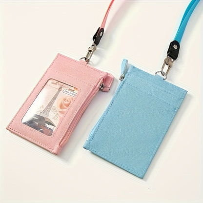 Women's Wallet – Lanyard Card Holder Faux Leather – detail view 6