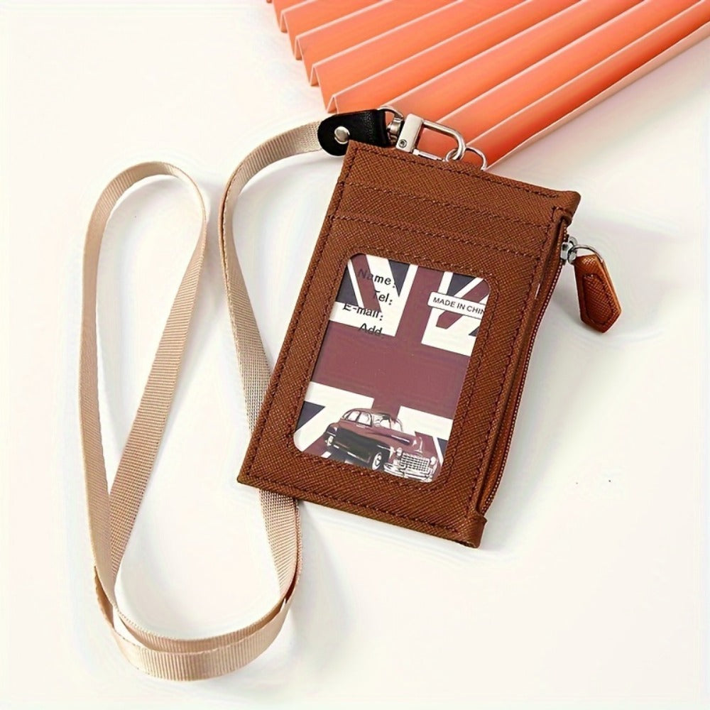 Women's Wallet – Lanyard Card Holder Faux Leather – detail view 9