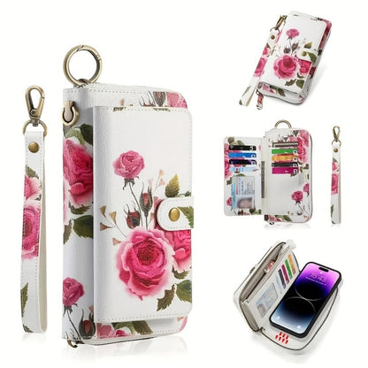 Women's Wallet – Large Capacity, Flower Pattern Long Clutch Large – alternate view
