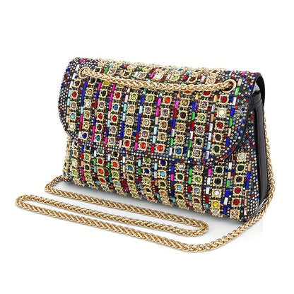 Women's Wallet – Large Capacity, Full Diamond Rhinestone Clutch Large – front view - product view 17