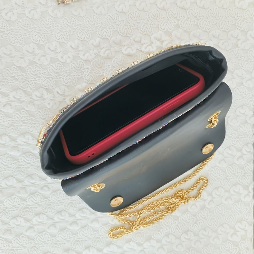 Women's Wallet – Large Capacity, Full Diamond Rhinestone Clutch Large – detail view 12
