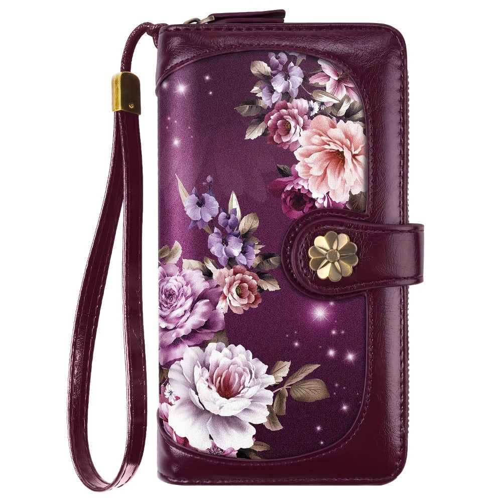 Women's Wallet – Large Capacity, Mandala Print Zipper Large Capacity – detail view 8