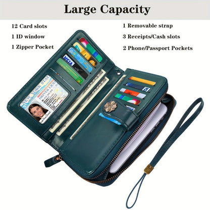 Women's Wallet – Large Capacity, Mandala Print Zipper Large Capacity – detail view 9