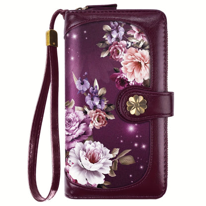 Women's Wallet – Large Capacity, Mandala Print Zipper Large Capacity – alternate view