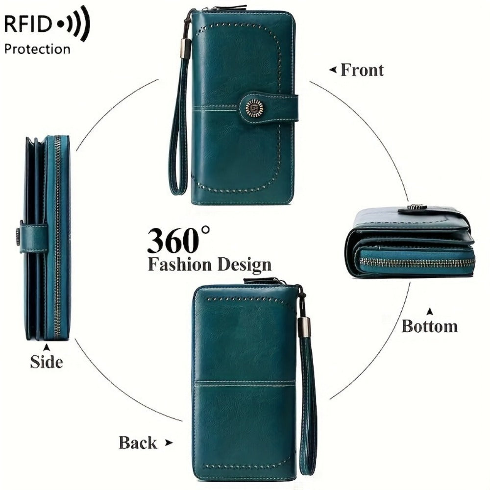 Women's Wallet – Large Capacity, Rfid Wristlet Bowknot Badge Large – detail view 19