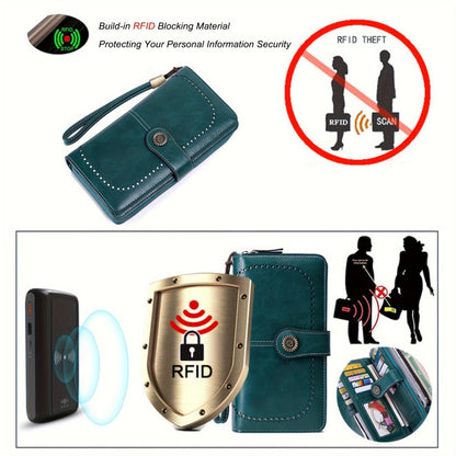 Women's Wallet – Large Capacity, Rfid Wristlet Bowknot Badge Large – detail view 21