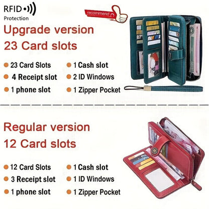 Women's Wallet – Large Capacity, Rfid Wristlet Bowknot Badge Large – detail view 7