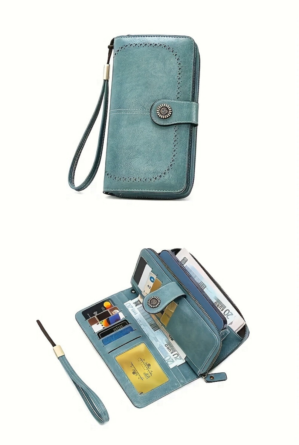 Women's Wallet – Large Capacity, Rfid Wristlet Bowknot Badge Large – detail view 36