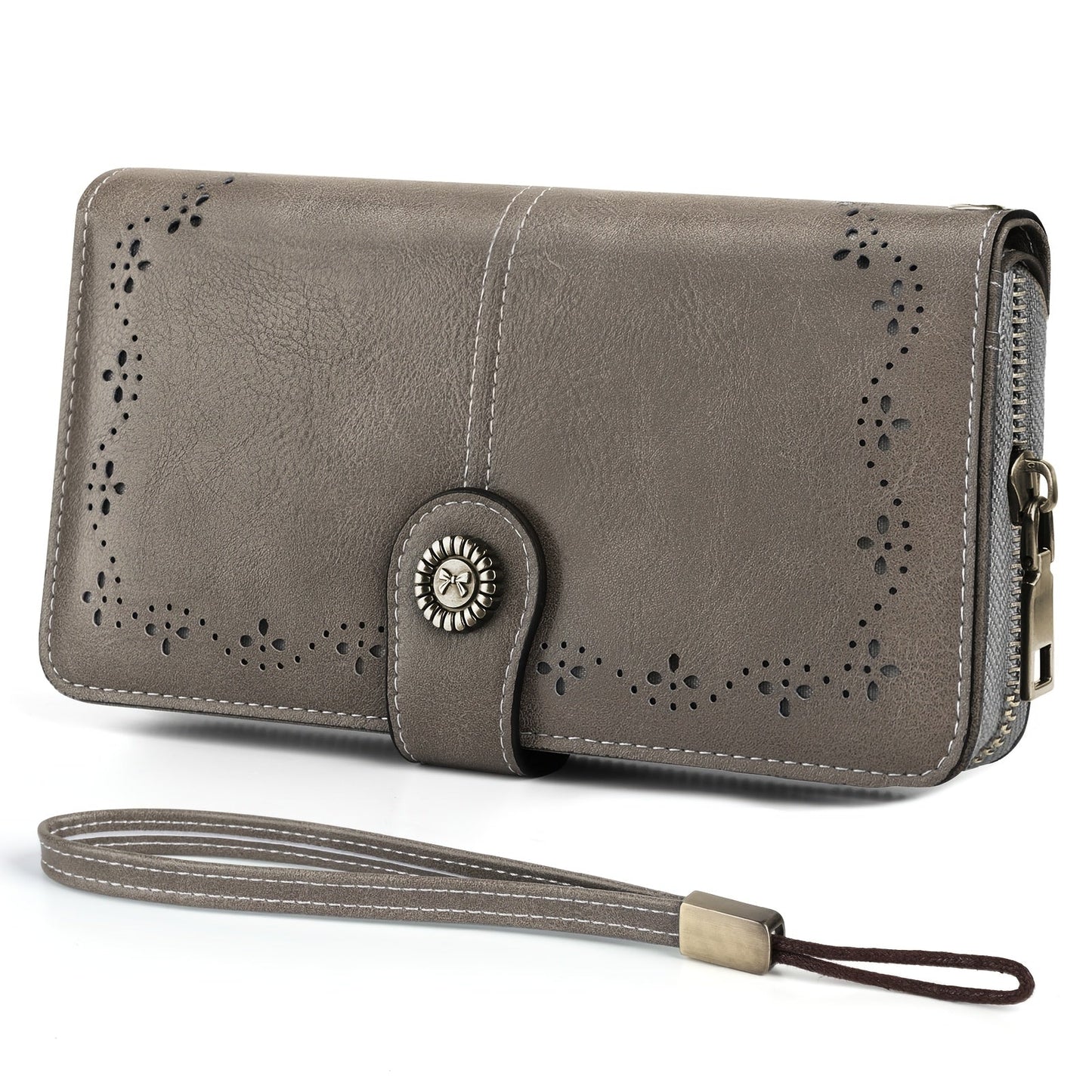 Women's Wallet – Large Capacity, Rfid Wristlet Bowknot Badge Large – detail view 5
