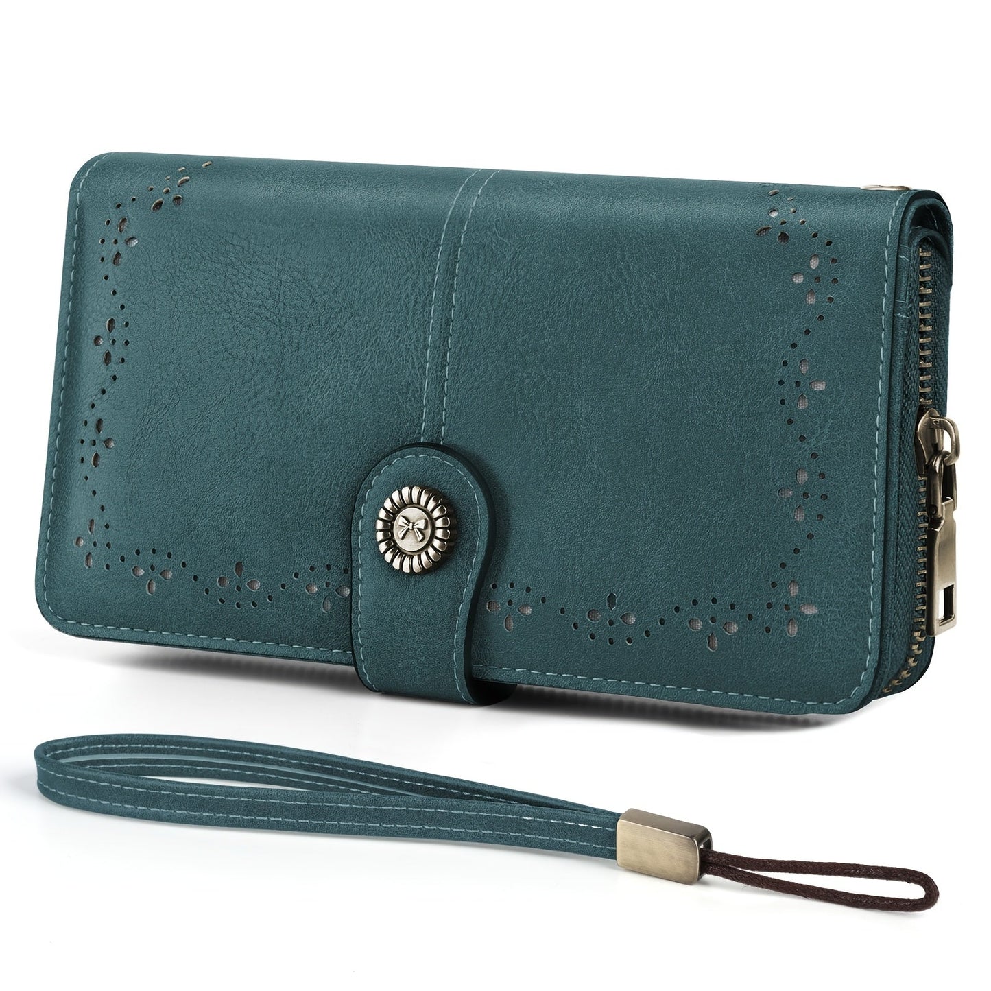 Women's Wallet – Large Capacity, Rfid Wristlet Bowknot Badge Large – alternate view