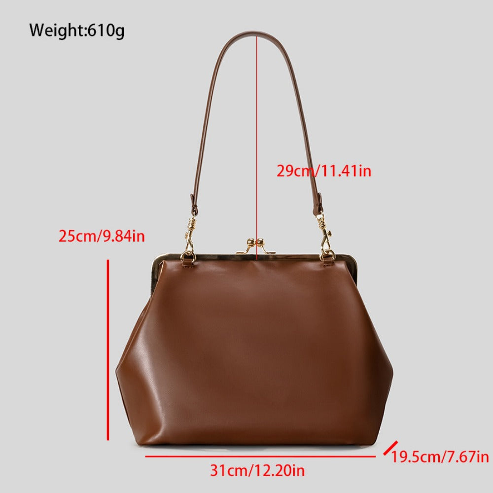 Women's Wallet – Large Metal Frame Clasp Clutch – detail view 21