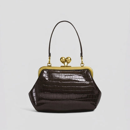Women's Wallet – Large Metal Frame Clasp Clutch – detail view 29