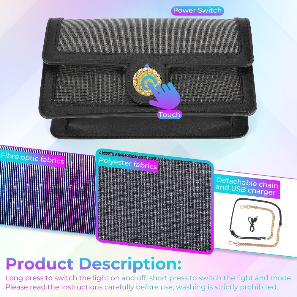 Women's Wallet – 7 Color, Led Light Up Luminous Evening – detail view 5