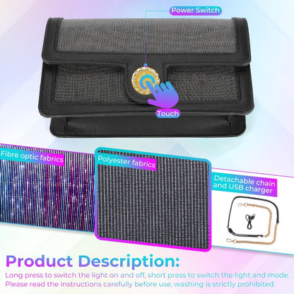 Women's Wallet – 7 Color, Led Light Up Luminous Evening – detail view 5