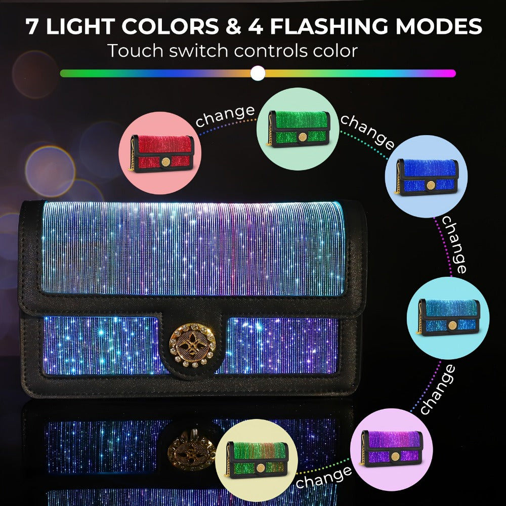 Women's Wallet – 7 Color, Led Light Up Luminous Evening – detail view 7
