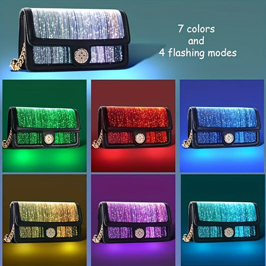Women's Wallet – 7 Color, Led Light Up Luminous Evening – front view