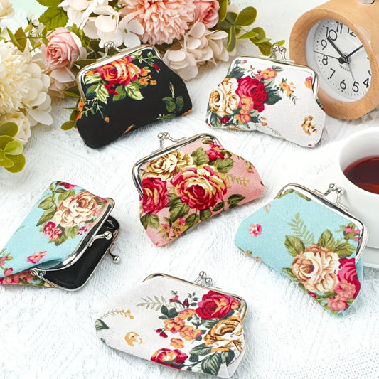 Women's Wallet – Mini, Flower Coin Set Of Small – front view
