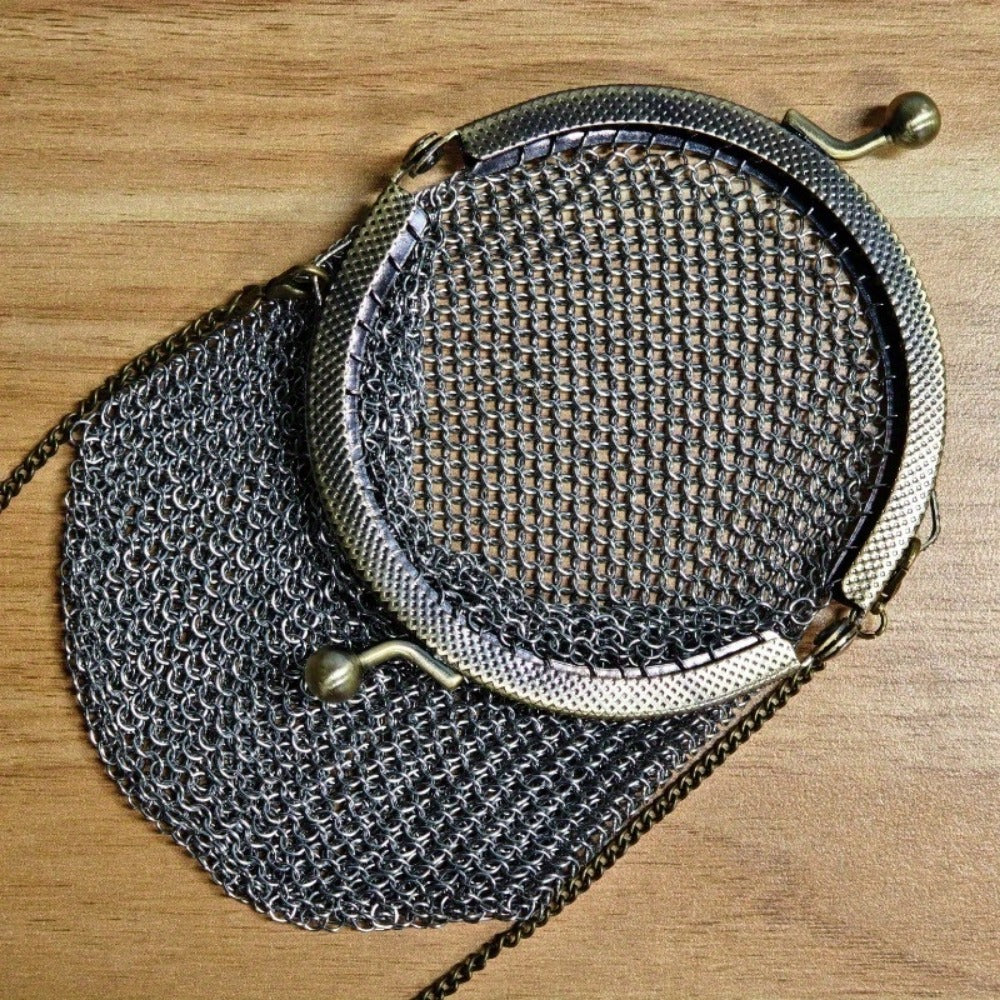 Women's Wallet – Mini, Metal Mesh Coin Chain Strap – detail view 10