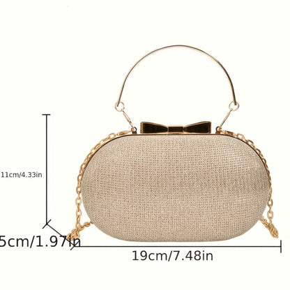 Women's Wallet – Oval Glitter Evening Clutch Sparkly – detail view 6