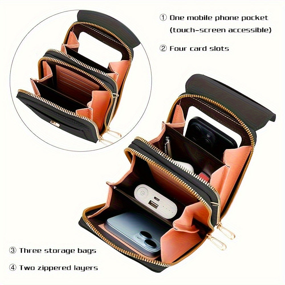 Women's Wallet – PU Leather, Adjustable Strap, Mini – detail view 14