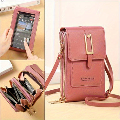 Women's Wallet – PU Leather, Adjustable Strap, Mini – detail view 5